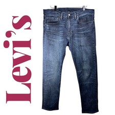 LEVI  S 502 MEN  S TAPER FIT Dark Blue Indigo Wash Jeans, Size 34x30