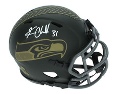 Kam Chancellor Autographed Seahawks 2025 STS Mini Speed Helmet Beckett