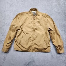 Oakbrook Sportswear Mens 42 Tan Vintage Sears Roebuck Jacket Zip Front Classic