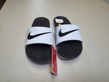 Nike Kawa Slide Black White Solarsoft Slides Sandals UK 3.5 EU 36 819352