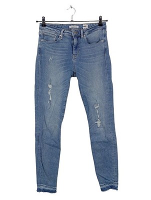 TOMMY HILFIGER Röhrenjeans Damen Jeans Gr. DE 38 blau Casual-Look
