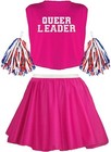 Mens Pride Queer Leader Stag Party Night Cheerleader Fancy Dress Costume