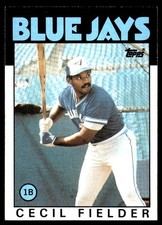 Cecil Fielder 1986 Topps #386 Blue Jays MLB READ FREE SHIPPING AutographDen