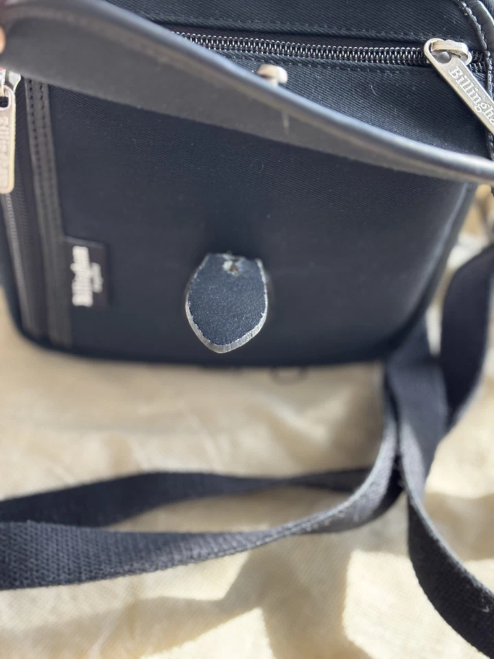 Billingham Stowaway Bag – Black FibreNyte / Black Leather - Image 3 of 4