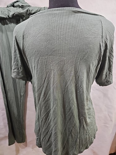 Nuevo sin etiquetas Conjunto de ropa de salón de 3 piezas Honeydew verde oliva talla pequeña - Imagen 5 de 7