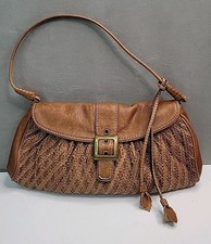 Giani Banini Soft Leather Woven Y2k 90s Shoul...