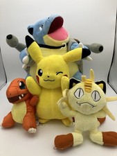 Pokemon Plush Lot Charmander Pikachu Meowth Blastoise 1999-2021