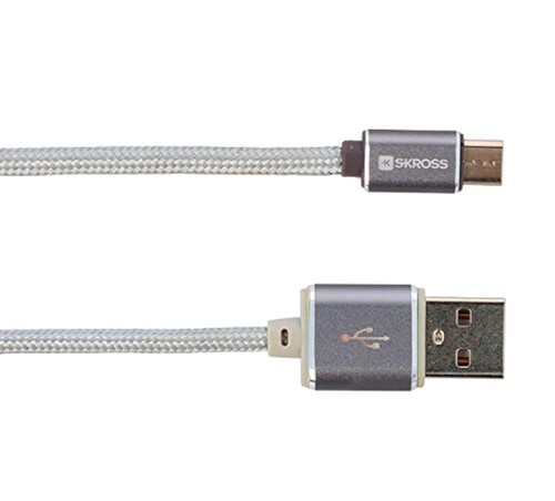 SKROSS Charge Sync Charging Cable Silver One Size - 第 1/3 張圖片