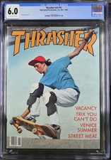 ⭐️ Thrasher Magazine October November 1986 - Tony Hawk - CGC 6🔥