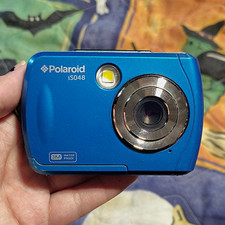 Polaroid iS048 Waterproof Compact Digital Camera 16MP 4x Zoom 2.4" Blue