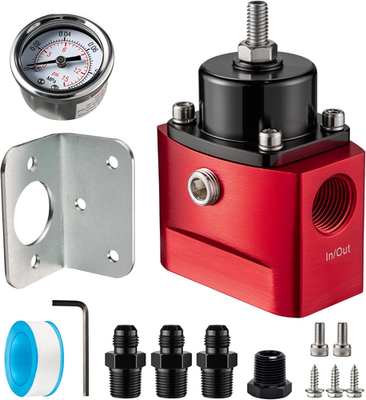 #ad Fuel Pressure Regulator Carburetor 4.5 9 PSI 3 8quot; NPT with Gauge Bypass Return $110.78
