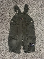 Oshkosh B'Gosh Embroidered Construction Overalls Baby Boy 12 Months 100 cotton