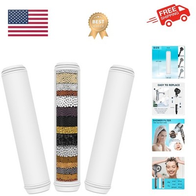 Chlorine-Reducing Shower Filter Replacement - 3 Pack for Luxury Showers