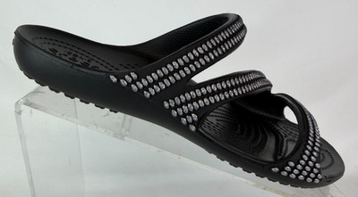 Crocs Kadee II Jewels Sandal Black Slip On 211350-001 Women's Size 7