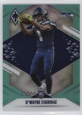 2021 Panini Phoenix Rookie Teal 101/150 D'Wayne Eskridge #118 Rookie RC 02v3