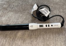 L'ange Hair Curling Wand Iron HT212 White 1 Inch Barrel Digital Fast Heat Tested