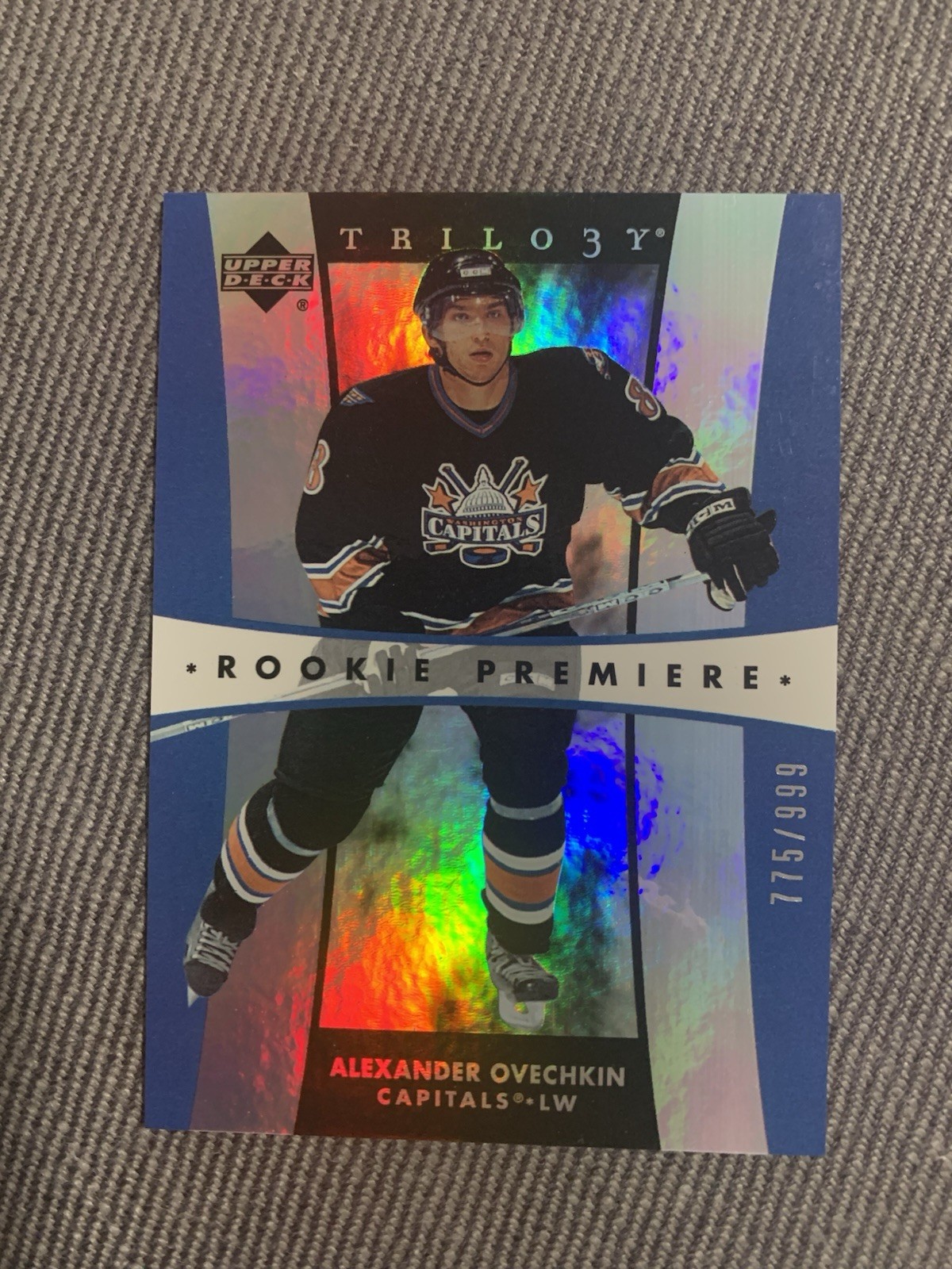 2005-06 Upper Deck Trilogy - Rookie Premieres Alex Ovechkin #220 /999 (RC)