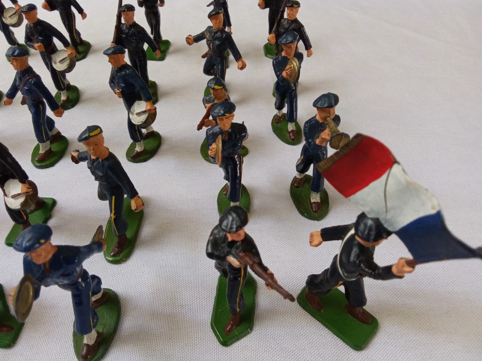 Lot 25 Soldats Starlux – Militaires Français – Chasseurs Alpins – Figurines Vint - Photo 4/4