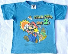 Vintage Super Mario Bros 3 Shirt Youth 8 Sm Blue 90s Rare Nintendo 1990 USA SSI