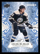 2024-25 Upper Deck Ice Luca Del Bel Belluz Columbus Blue Jackets #107