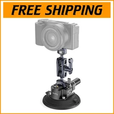 Reliable 4" Suction Mount with Warning System for Cameras - Safe & Durable