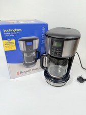 Russell Hobbs Buckingham Filter Coffee Machine, 1.25L Carafe/10 Cups, 1-4 Cups
