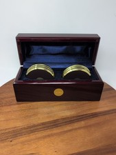 Set of 6 Brass Coasters gold medallions of Mu...