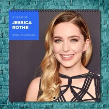 Jessica Rothe 2026 Wall Calendar, 12-Month Celebrity Photo Calendar