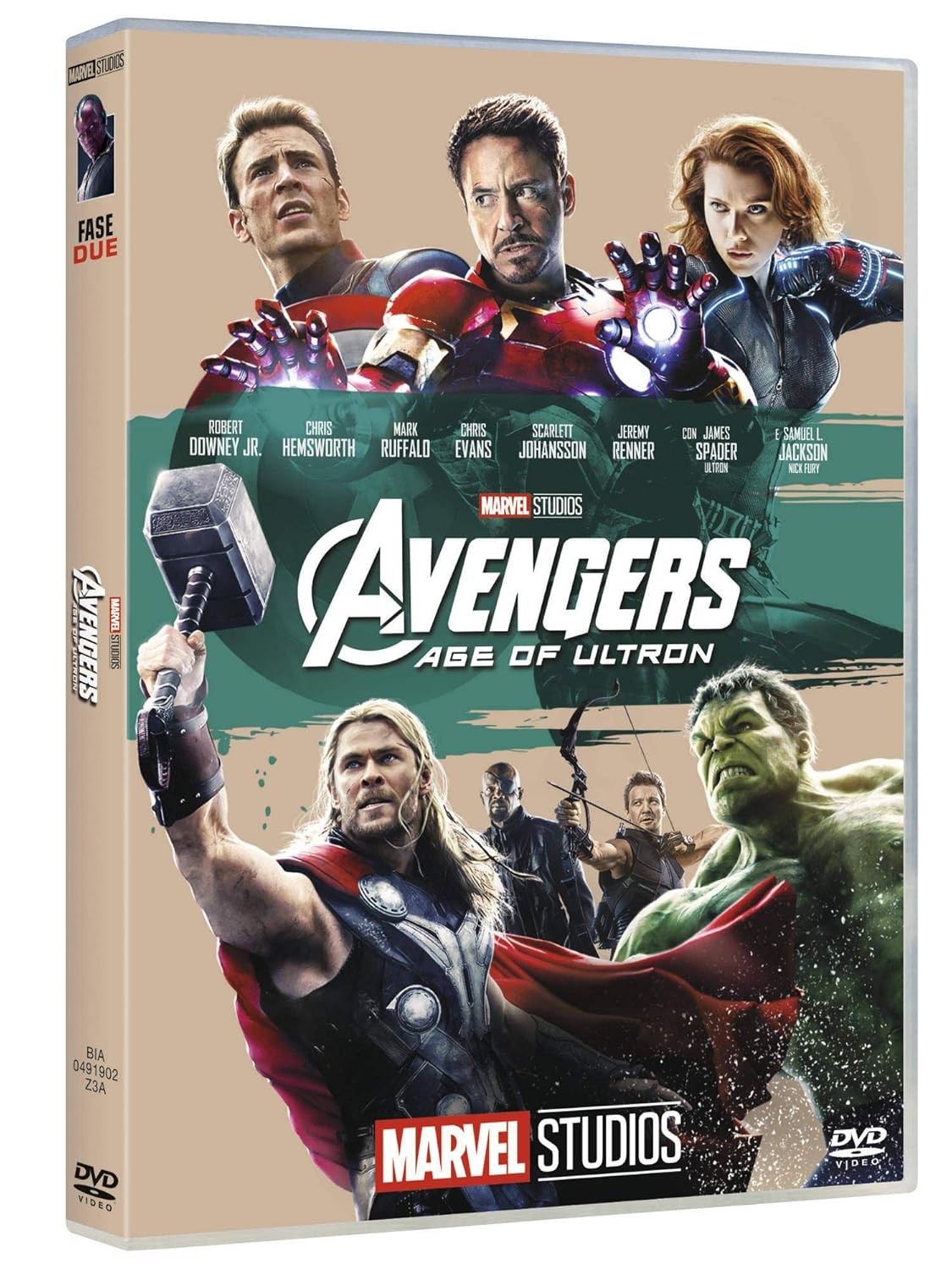Dvd AVENGERS AGE OF ULTRON Marvel Thor Iron Man Hulk Captain America nuovo 2015