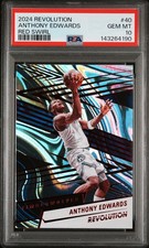 2024 PANINI REVOLUTION RED SWIRL #40 ANTHONY EDWARDS PSA 10