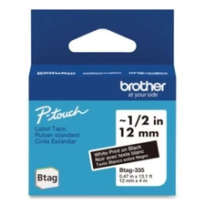 Brother International BTAG335 Genuine P-touch Btag Label Tapes, 0.47" X 13.1 Ft,