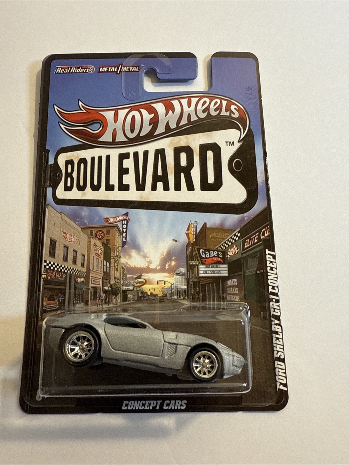 2011 Hot Wheels Boulevard Ford Shelby GR-1-Concept Cars Real Riders Metal NIP
