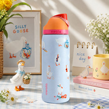 Owala FreeSip 32oz Silly Goose Insulated Water Bottle Blue Pink New In Box