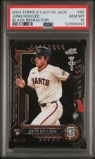 2024 Topps Chrome x Cactus Jack - Jung-Hoo Lee #40 Black Refractor /10 PSA 10