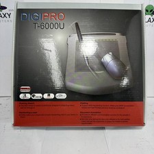 DIGIPRO T-6000U Graphic Drawing Tablet with Cordless Pen and Mouse OPEN BOX