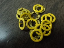 4-PT OPEN RING PRONG SNAPS-SIZE 18(7/16")-YELLOW-1 DOZEN-(12 SETS)-MADE IN USA