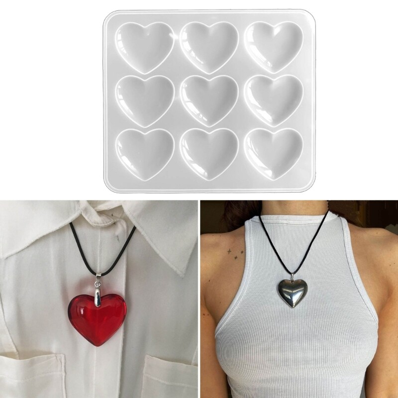 Face Peach Heart Glue Silicone Mold Suitable for Epoxy Resin Diy