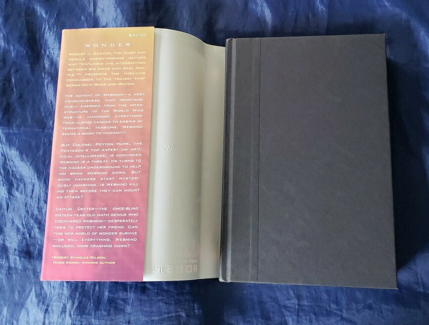 WWW 3 Wonder by Robert J. Sawyer RARE Signed Copy (2011 HCDJ) 1st Ed