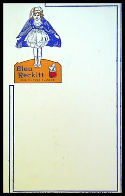 Advertising Blotter, RECKITT BLUE - Makes My Dress White