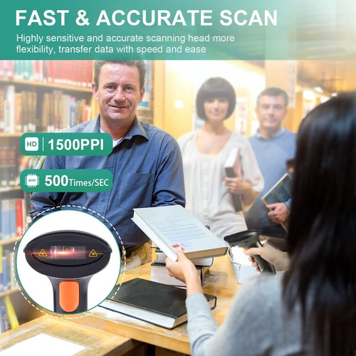 USB Barcode Scanner 1D Laser Wired Handheld Bar Code Scanners Reader for Mobi... - Picture 4 of 7
