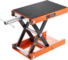 Vevor 1100 Lbs Motorcycle Scissor Lift Jack Wide Deck Center Hoist Crank Stand