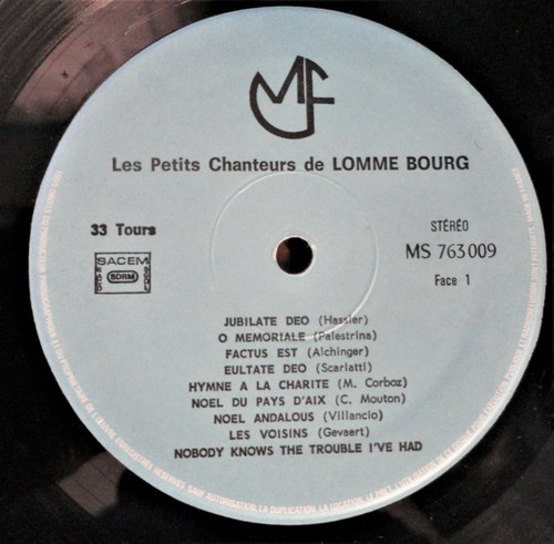 Petits Chanteurs - BOYS CHOIR - Lomme Bourg LP Vinyl Album VG++ - Picture 6 of 7