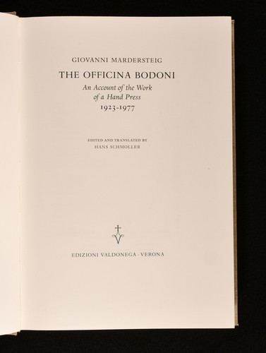 1980 The Officina Bodoni An Account G Mardersteig 1st Ed - Picture 2 of 8