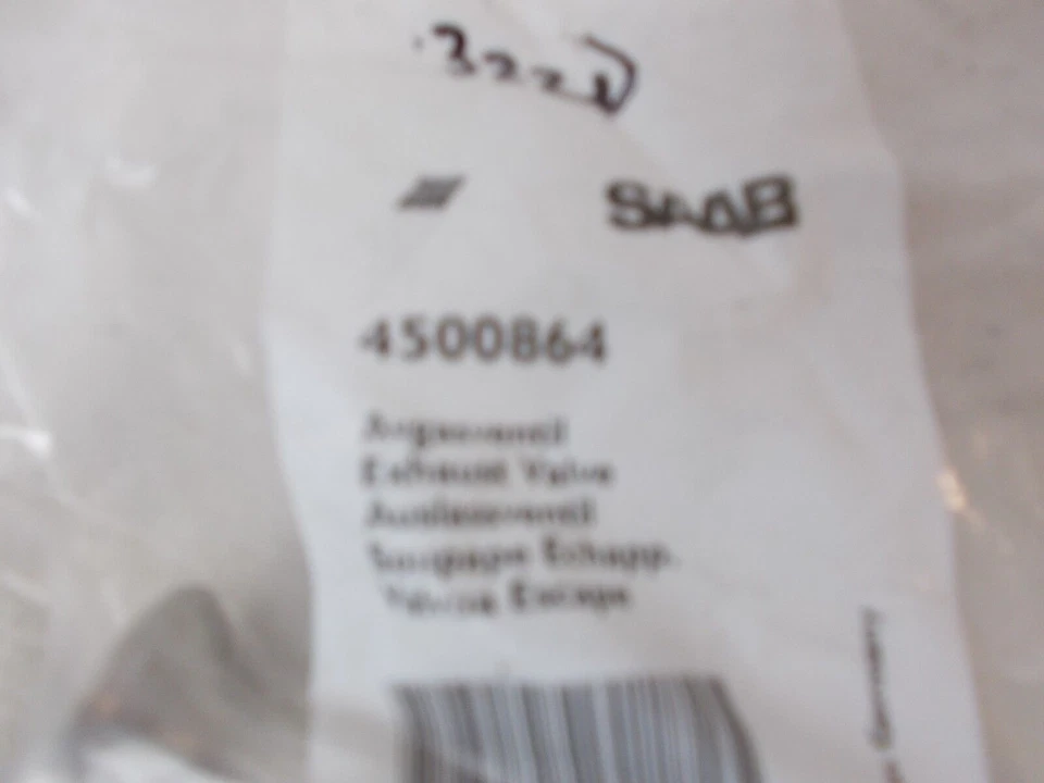 Válvula de escape del motor Saab 900 2,5 L-V6 OE NOS 4500864 90410813 se adapta a 94-97 Foto 4 de 4