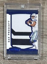 2018 Panini Plates & Patches #FC-DP Dak Prescott Full Coverage Blue #/20