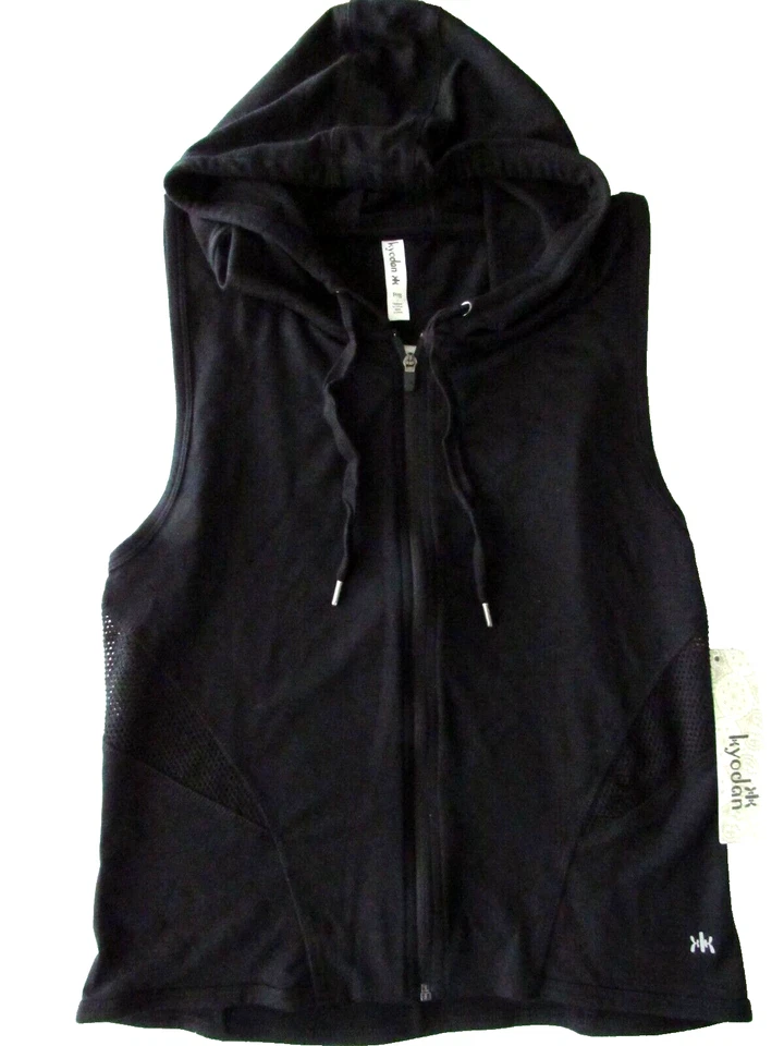 Chaleco Atlético KYODAN Mujer S Negro Elastizado Cremallera Con Capucha Espalda Abierta (ENVÍO GRATUITO) Foto 3 de 4