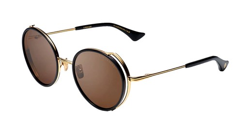 DITA Sunglasses DTS519-58-03 Nightbird-Two Gold Round  display picture 2