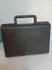 Vintage Black Plastic Cassette Carrying Case Holds 16 Tapes