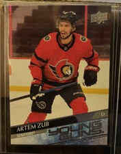 2020-21 UD Extended Series Young Guns Artem Zub Ottawa Senators Rookie card RC