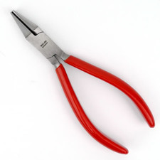 Flat & Half Round Pliers Plastic Covered Handles 165mm Jewellery Making - TP1411